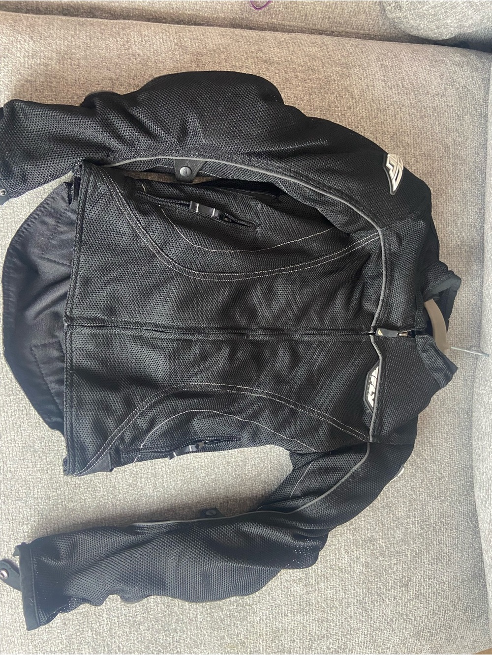 Fly Racing Black Mesh Motorcycle Jacket - Picture 2 of 6